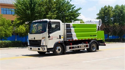 凯力牌KLF5041TDYZ6型重汽豪沃蓝牌抑尘车:7方容积洒水车环保卫士