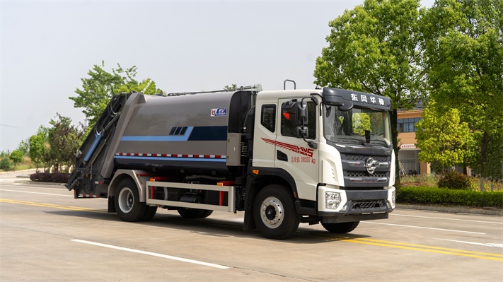 东风华神混动14方压缩垃圾车